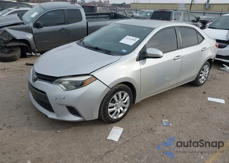 2015 Toyota Corolla Le z USA, uszkodzony, nr VIN 2T1BURHE9FC332549